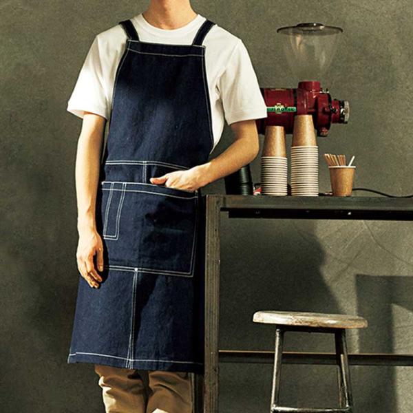 ハートフル ユナイテッドワークス 首掛けクロスタイプのワークエプロン UnitedAthle Wor...