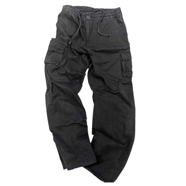【中古】黒い イージーカーゴパンツ ルーズフィット FULL GLOW 2L(35インチ)サイズ