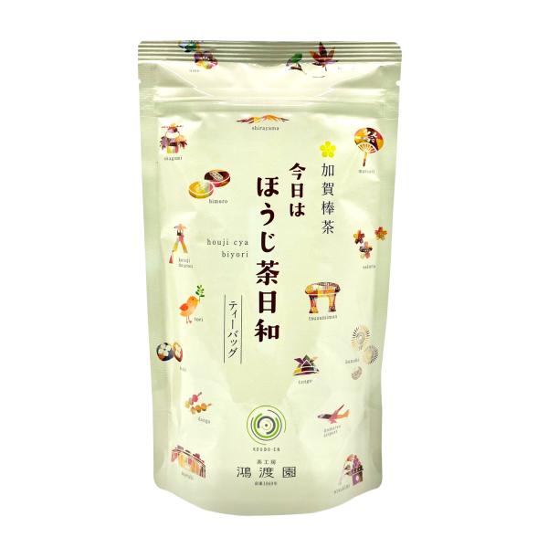 鴻渡園 加賀棒茶 ほうじ茶日和 ティーバッグ 3ｇ×12包 白棒浅炒り 一番棒 創業150年以上 独...
