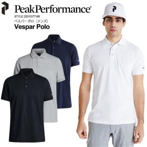 PeakPerformance（ピークパフォーマンス） 2201G77189 Vespar Polo ゴルフウェア ポロシャツ 半袖 メンズ ストレッチ プレイヤー勝負服 シンプルデザイン｜effective-sports
