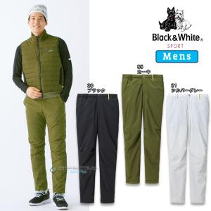 Black&White(ブラック&ホワイト) BGF5002WM ゴルフウェア ストレッチナイロンクロスパデットパンツ パンツ メンズ 中綿入り防寒 秋冬 おしゃれ｜effective-sports