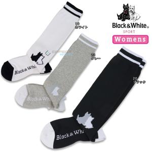 Black&White(ブラック&ホワイト) BLS8112 ゴルフウェア ハイソックス レディース ＢＷロングソックス 靴下 ゴルフ女子 かわいい 人気｜effective-sports