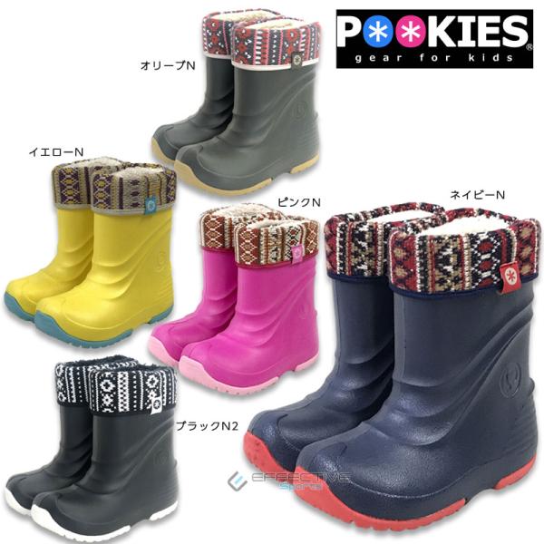 POOKIES（プーキーズ） PK-EB510N キッズ 子供用 スノーブーツ 冬靴 防水 ボア ス...