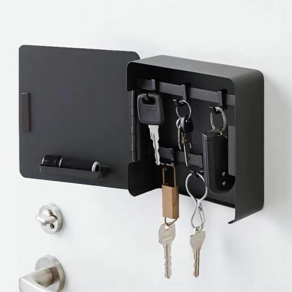 キーボックス 壁掛け 玄関 キーフック マグネット 小型 おしゃれ 鍵 カギ 入れ 収納 ハンコ ボ...
