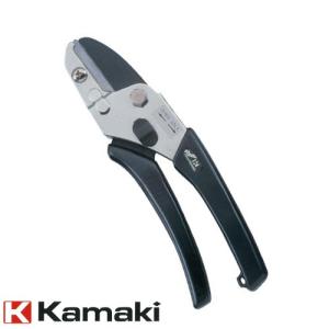 Kamaki カマキ 剪定鋏 アンビルタイプ ヨーロッパスタイル No.P860 フッ素樹脂加工 全長200mm 日本製 ガーデニング 剪定 はさみ 枝切用 農作業 三冨D