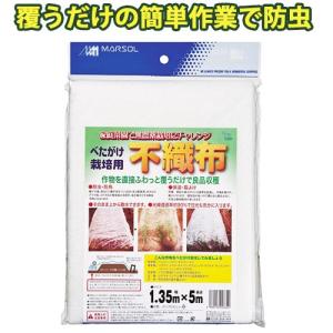 不織布 べたがけ栽培用 幅1.35m×長さ5m 白 遮光率約90% 園芸 霜よけ 保温 虫よけ 農業 農作業 家庭菜園 ガーデニング 野菜 栽培 畑 植物 バラ 金TD｜efiluz