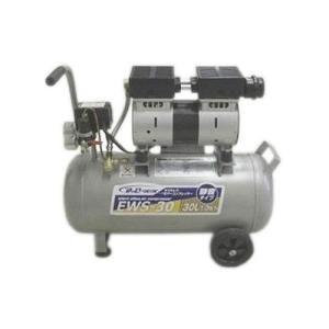静音 オイルレス エアーコンプレッサー 100v 38L EWS-38 シンセイ