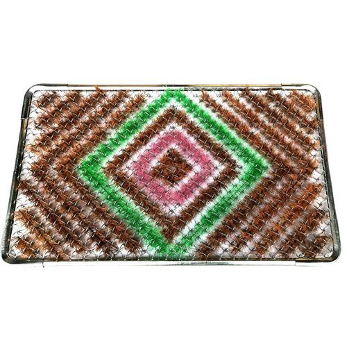 昔ながらの玄関マット 屋外 アルファ―マット 中 45×75cm 昭和レトロ 滑り止め 泥落とし 泥...