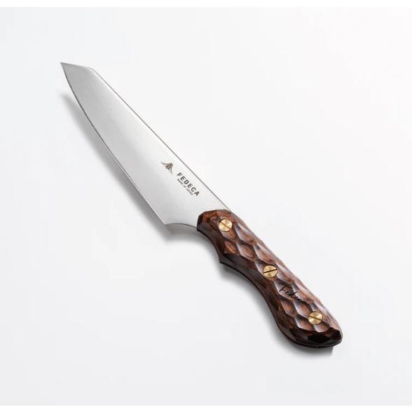 FEDECA 三徳包丁 小 名栗ブラウン