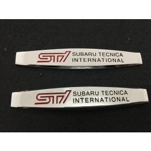　024SUBARU スバル STI用2枚セット カーステッカー シルバー