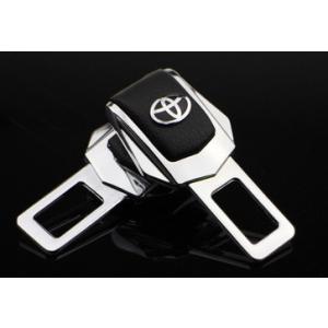 　TOYOTA トヨタ用2個セット　シートベルトバックル4番　シートベルトカバー　自動車　ワンタッチ　パーツ　ロゴ付き