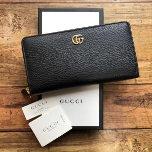 新品 GUCCI グッチ GGレザー ラウンドジップ 長財布