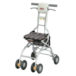 島製作所 サニーウォーカーAW-RB／チェックNB（島製作所）シルバーカー