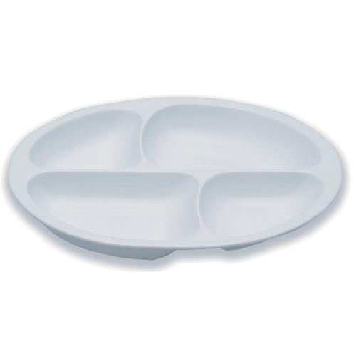 ユーディーエッグ仕切り皿／ピュアホワイト（九セラ）