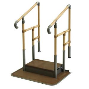 あがりかまち用たちあっぷ 両手すりステップ台付き