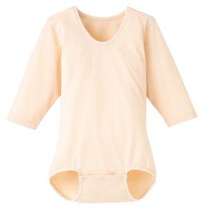 ボディスーツ（七分袖）Lサイズ（エンゼル）股下ホック開閉