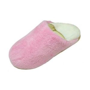 ほんわかほっこりルームシューズ Lサイズ／ピンク 左右セット