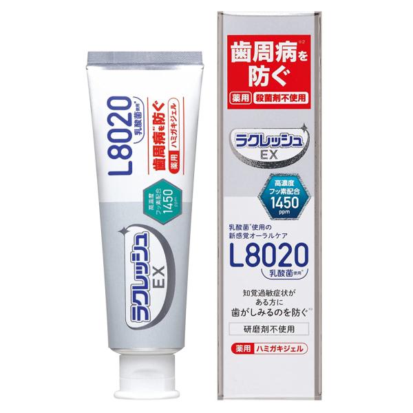 （10個セット）ラクレッシュEX 薬用ハミガキジェル／80g アップルミント風味（ジェクス）