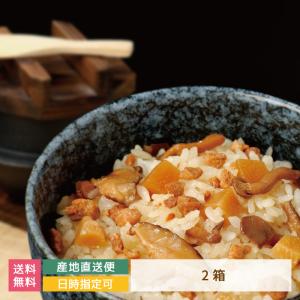 （送料無料）地鶏ごはんの素 2合用×2箱 *　福島県　お土産　おみやげ　グルメ　福島郷土料理｜egao-ichiba