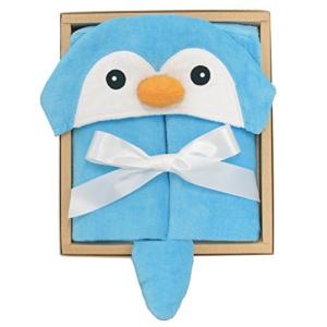 DEIGO フードバスタオル ギフトセット リトルペンギン 0-24ヶ月 アクア #61310