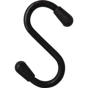ニッサチェイン 塩ビ被覆線Sフック 黒 50mm(4個入り) A705
