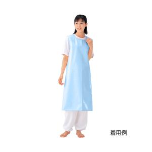 入浴介助エプロン  サックス/L 6012