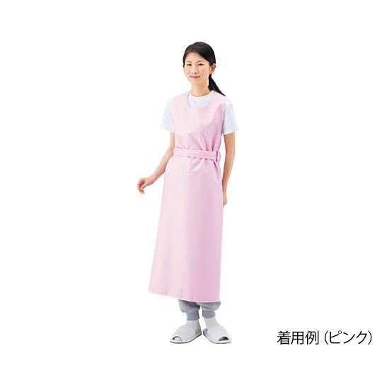 入浴介護用エプロン(ひもタイプ) ピンク/M 403306 M