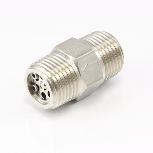 アソー エーチェック インライン チェックバルブ (逆止弁)  ニップルタイプ 黄銅 R1/4 AT...