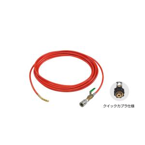 アサダ　洗浄機アクセサリー 洗管ホース HD00137 1/4PU洗管ホース コック無 20m クイ...