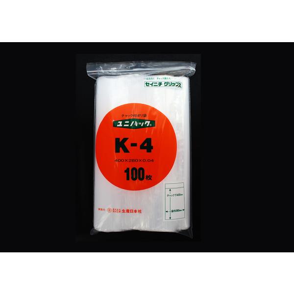セイニチ ユニパック 0.04mm厚 K-4(280mmx400mm) 100枚