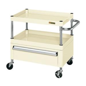 エコツール豊田インター店】サカエ 特製四輪車 フロアストッパー付 TAN