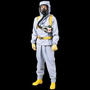 シゲマツ 全身化学防護服(再使用可能) PS-790-AL S 1個(受注生産品