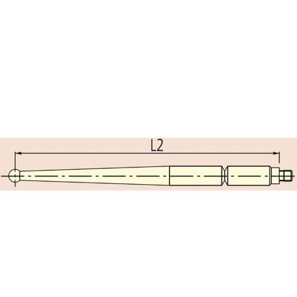 株式会社ミツトヨ 測定子/テストインジケータ用/0.5Dポイント 190656