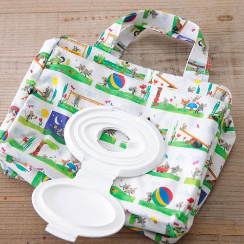 レオレオニ　おむつポーチ　オムツポーチ　ママポーチ　レッツプレイ　グリーン系
