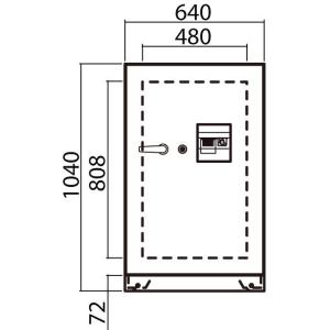 21年激安 静脈認証金庫bs52 2ve 日本アイ エス ケイ製 国産品 正規逆輸入品