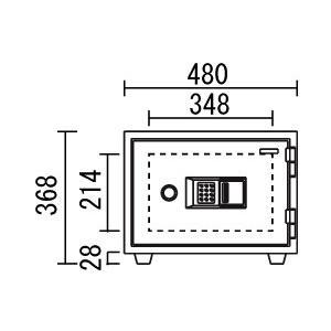 設置料込★KS-20EA 1時間耐火金庫 テン...の詳細画像1