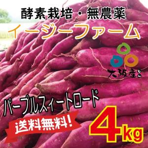 オーガニック　自社農場直送　紫さつまいも　紫芋　　パープルスイートロード　農薬無散布　4kg　送料無料！　イージーファーム