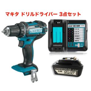 マキタ ドリルドライバー 18V XFD13Z 互換バッテリー BL1860B 互換充電器 3点セット  充電式 makita 電動工具 並行輸入品