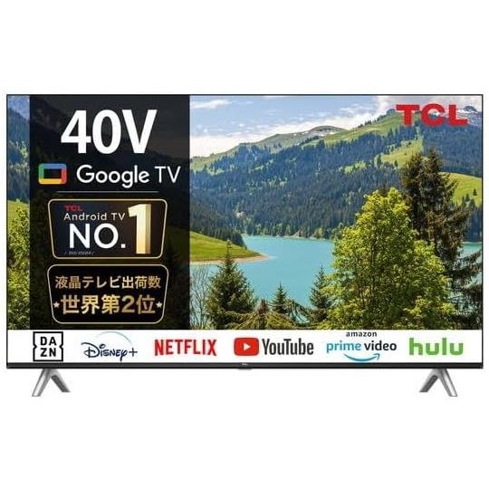 テレビ 40V型 TCL 40S5404 フルハイビジョン Google TV　地デジ、BSも見れる...