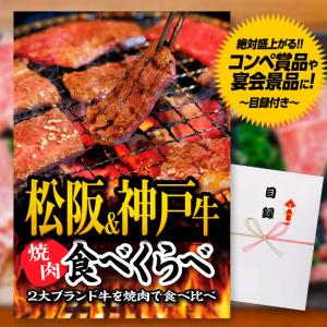 ゴルフコンペ 景品 パネル 目録 松阪牛&神戸牛 焼肉食べ比べ （A22） スプーングルメ｜egolf