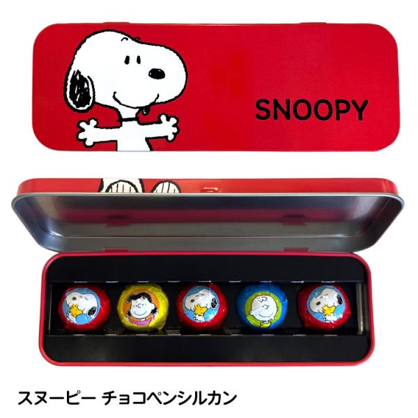 バレンタイン チョコレート 2026 おもしろ キャラクター スヌーピー チョコペンシル缶