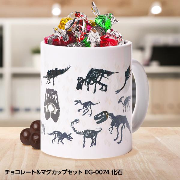 ホワイトデー チョコ お返し チョコレート＆マグカップセット EG-0074 化石