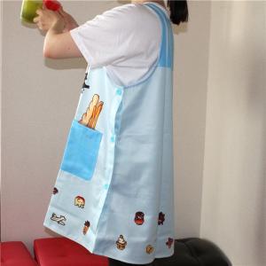 からすのパンやさん エプロン (ブルーストライプ)の詳細画像5