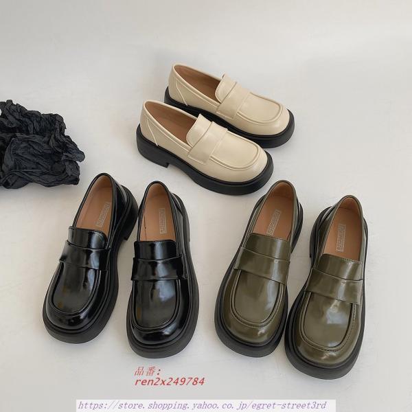 学生革靴レディースビジネスシューズ厚底安いウォーキングビジネスシューズローファーレディースエナメル靴...