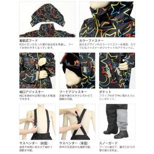 スキーウェア キッズ ジュニア 上下セット ジ...の詳細画像4