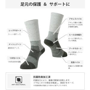 トレッキングソックス 2足組 登山 靴下 レデ...の詳細画像2