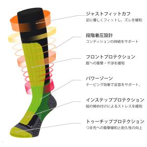 スノーボード スキー ソックス 2足セット 着...の詳細画像4