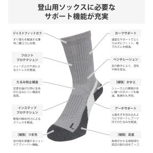 トレッキング ソックス 登山用 靴下 アウトド...の詳細画像1