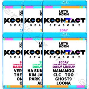 Blu-ray KCONTACT SEASON2 1-10DAY 6枚SET CONCERT MEET&GREET -2020.10.16-10.25-日本語字幕ありK-POP ブルーレイ