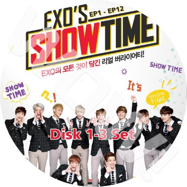 K-POP DVD EXO EXO&apos;s Show time 1-3 3枚SET-EP1-EP12- ...